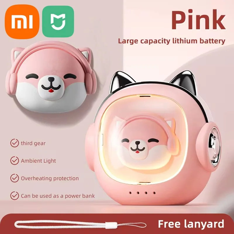 Xiaomi חימום ידיים 2 ב-1, חימום מהיר, טעינה דרך USB, סוללה 10000mAh, מתאים לפעילויות חוץ, גולף ומשרד