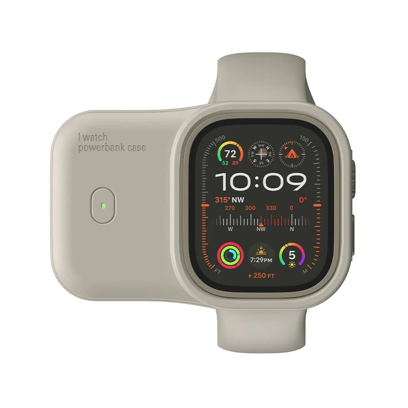 מטען אלחוטי נייד 1200mAh ל-Apple Watch Ultra 2 וסדרת iWatch 10/9/8