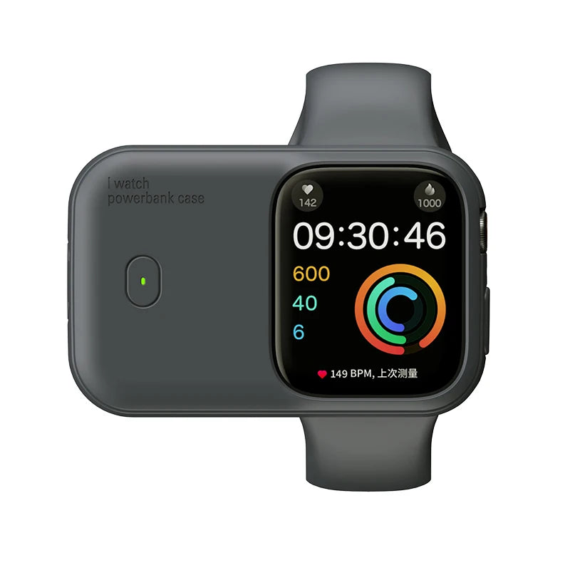 מטען אלחוטי נייד 1200mAh ל-Apple Watch Ultra 2 וסדרת iWatch 10/9/8