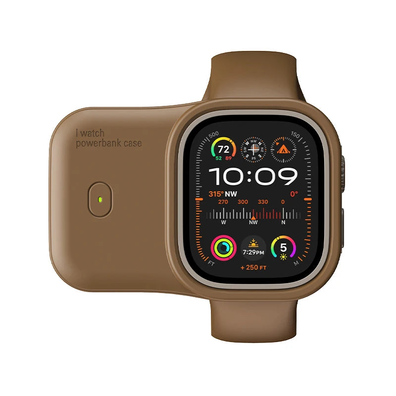 מטען אלחוטי נייד 1200mAh ל-Apple Watch Ultra 2 וסדרת iWatch 10/9/8